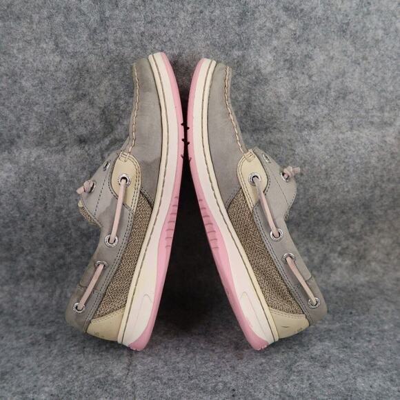 Sperry Shoes Womens 6.5 Slip On Loafer Rainbowfish Moc Toe Leather Classic Grey - Picture 8 of 13